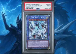 YuGiOh! PSA 9 Dragon Master Magia Platinum Secret Rare RA04-EN055 - Image 1