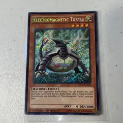 Yugioh Electromagnetic Turtle YGLD-ENA00 Secret Rare Limited Edition Holo - Image 1