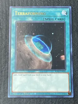 Yugioh! Terraforming - RA04-EN084 - Ultra Rare - 1st Edition Near Mint, English - Image 1
