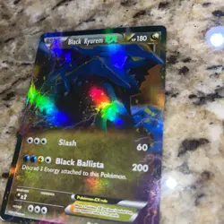 Pokemon TCG Black Kyurem EX Holo Ultra Rare Card 95/135 Plasma Storm - Image 1