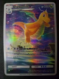 Dragonite Pokemon TCG Pocket Custom Textured DIY Holo Foil Card - Image 1