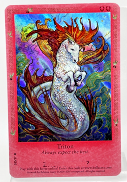 Bella Sara Triton S15/17 Ancient Lights Card SHINY FOIL - Image 1