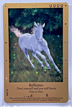 Bella Sara Bellisimo F4/27 2nd Series Gold Card SHINY FOIL - Image 1
