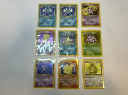 Vintage Rare Holo Pokemon Card Lot WOTC 1999 - Jungle, Fossil, Unlimited MP/HP - Image 1