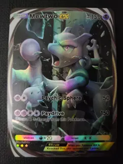 Mewtwo Pokemon TCG Pocket Custom Textured DIY Holo Foil Card - Image 1