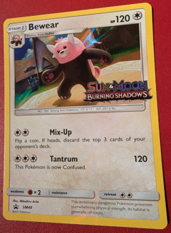 Bewear SM49 Burning Shadows Prerelease Promo Pokemon Card Near Mint Condition - Image 1