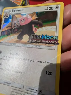 Bewear SM49 Burning Shadows Prerelease Promo Pokemon Card Near Mint Condition - Image 3