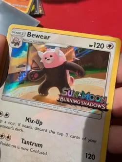 Bewear SM49 Burning Shadows Prerelease Promo Pokemon Card Near Mint Condition - Image 4