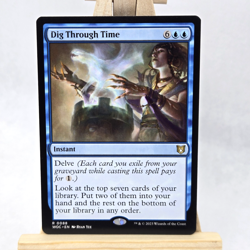 Wilds of Eldraine Commander Dig Through Time Rare NM Near Mint Card Single - Image 1