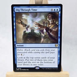 Wilds of Eldraine Commander Dig Through Time Rare NM Near Mint Card Single - Image 2