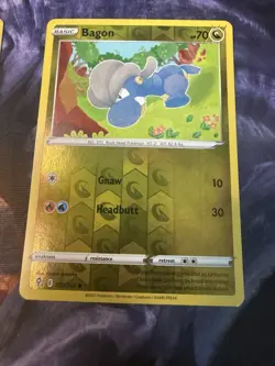 Bagon 107/203 SWSH07: Evolving Skies NM Reverse Holo Pokemon Card - Image 1