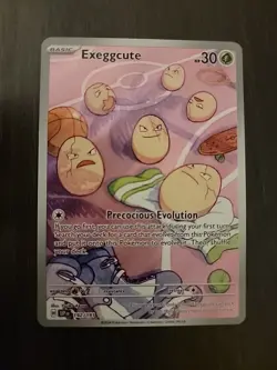 Pokemon Exeggcute TCG Holo Rare Card 192/191 Sv08: Surging Sparks NM - Image 1