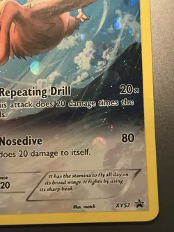 Pokemon Card TCG Fearow XY57 Holo Promo - Black Star - XY Series 2015 - Image 3