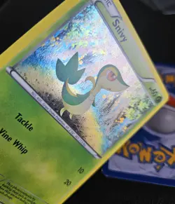 Snivy 1/114 x2 1 Cosmos Holo 1 Reg Pokemon Card 2011 Black & White MP/HP Crease - Image 3