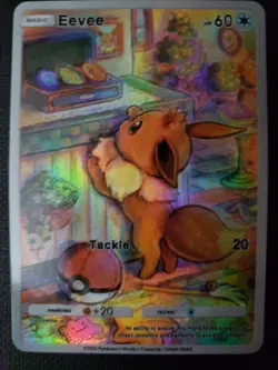 Eevee Pokemon TCG Pocket Custom Textured DIY Holo Foil Card - Image 1