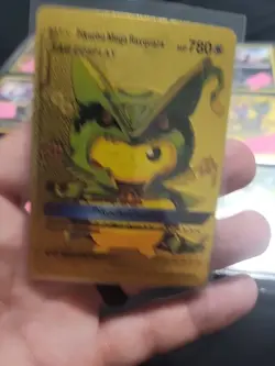 Pokemon - Pikachu Mega Rayquaza - Tag Cosplay - Gold Foil - Fan Art - Card #006 - Image 1