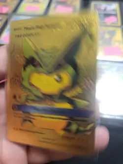 Pokemon - Pikachu Mega Rayquaza - Tag Cosplay - Gold Foil - Fan Art - Card #006 - Image 4