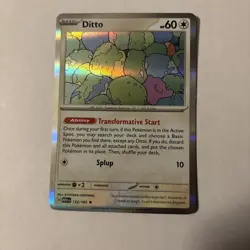 Ditto 132/165 Holo Card Play! Pokemon Prize Pack Series 6 NM Condition - Image 1