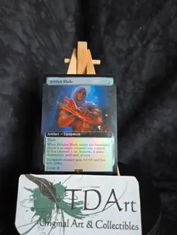 HIDDEN BLADE ~ NM ~ MTG Magic - ACR 0308 Buy-a-Box Promo FOIL Extended Art - Image 1