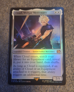MTG: Final Fantasy - English - Cloud, Midgar Mercenary 0010 (Foil) - Image 1