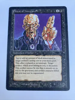 Priest of Yawgmoth Antiquities MTG LP - Image 1