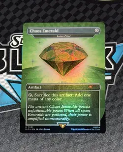 Chaos Emerald Green 7031✨FOIL✨ Secret Lair x Sonic - NM Magic MTG - Image 1