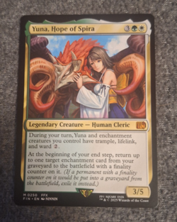 Yuna, Hope of Spira #250 (NM) Final Fantasy FIN Magic MTG - Image 1