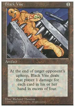 Black Vise - Medium Play MTG 4th Edition - Image 1