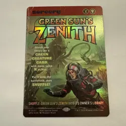 Green Sun's Zenith FOIL Showcase 127 EOE Special Guest SPG MTG Mythic Unplayed - Image 2