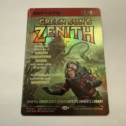 Green Sun's Zenith FOIL Showcase 127 EOE Special Guest SPG MTG Mythic Unplayed - Image 3