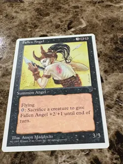 FALLEN ANGEL Magic the Gathering MTG Chronicles MP -A - Image 1