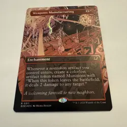 Weapons Manufacturing FOIL 311 Borderless Edge of Eternities EOE MTG Rare Mint - Image 4