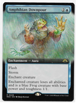Amphibian Downpour (Extended Art) - Modern Horizons 3 Magic the Gathering MTG - Image 1