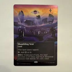 Shambling Vent GALAXY FOIL 173 Stellar Sights EOS MTG Rare Land Unplayed Mint NM - Image 1