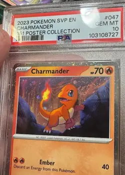 🌀SWIRL PSA 10 BULBASAUR SQUIRTLE CHARMANDER 151 POSTER COLELCTION POKEMON 🌀 - Image 4