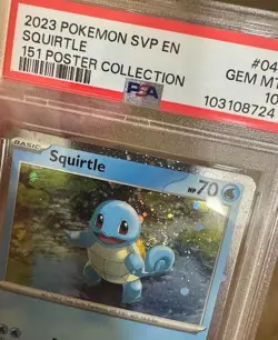 🌀SWIRL PSA 10 BULBASAUR SQUIRTLE CHARMANDER 151 POSTER COLELCTION POKEMON 🌀 - Image 5