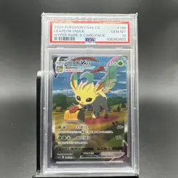 PSA 10 2024 Pokemon Leafeon Vmax Alt Art S-Chinese #166/132 Gem Mint - Image 1