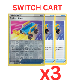 Switch Cart 154/189 - Lot of 3 Cards (1 Reverse) - Astral Radiance - Pokemon - Image 1