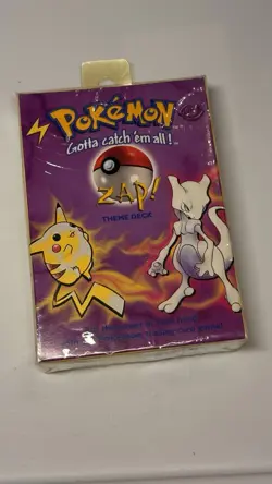 Pokemon Zap Theme Deck Base Set 1999 Holo Mewtwo SEALED WOC06018 742818060189 - Image 1