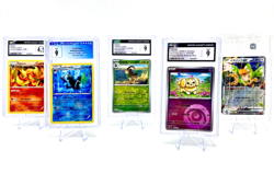 Lot of 5 Graded Vintage / Modern Pokemon Cards Reverse Holo EX CGC / TAG Slabs - Image 1