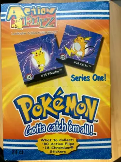 1999 Pokemon Action Flipz Series 1 Booster Hobby Box Artbox 24ct Packs Sealed - Image 1