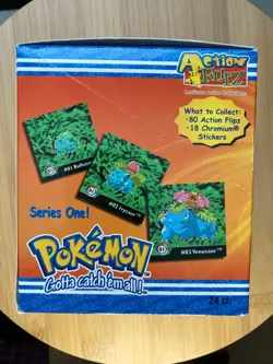 1999 Pokemon Action Flipz Series 1 Booster Hobby Box Artbox 24ct Packs Sealed - Image 2