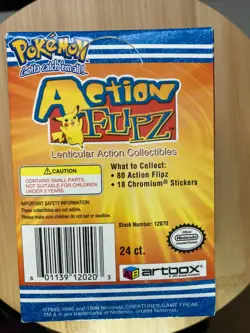 1999 Pokemon Action Flipz Series 1 Booster Hobby Box Artbox 24ct Packs Sealed - Image 4
