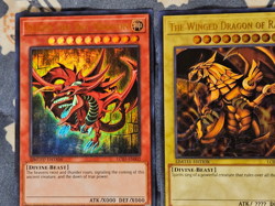 Egyptian God Cards Slifer + The Winged Dragon of Ra + Obelisk LC01 Yugioh - Image 3