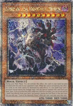 Yugioh! LP Lord of the Heavenly Prison - RA03-EN029 - Quarter Century Secret Rar - Image 1