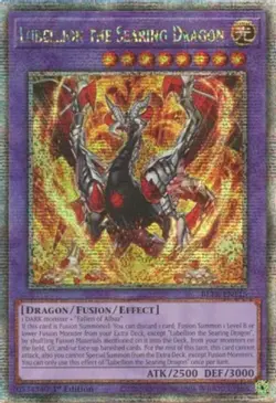 Yugioh! LP Lubellion the Searing Dragon - BLTR-EN115 - Quarter Century Secret Ra - Image 1