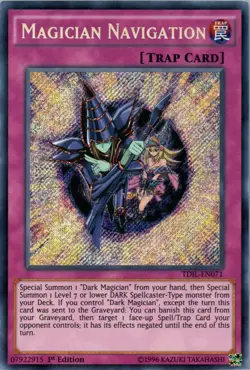 Yugioh! LP Magician Navigation - TDIL-EN071 - Secret Rare - 1st Edition Lightly - Image 1