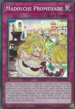 Yugioh! LP Madolche Promenade - ETCO-EN076 - Super Rare - 1st Edition Lightly Pl - Image 1