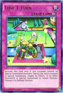 Yugioh! LP Lose 1 Turn - CROS-EN075 - Ultra Rare - 1st Edition Lightly Played, E - Image 1