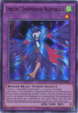 Yugioh! LP Lyrilusc - Independent Nightingale - MACR-EN041 - Super Rare - Unlimi - Image 1